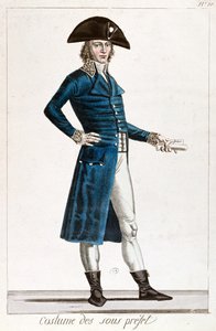 Costume of an Under-Prefect during the period of the Consulate (1799-1804) of the First Republic in France, c.1800